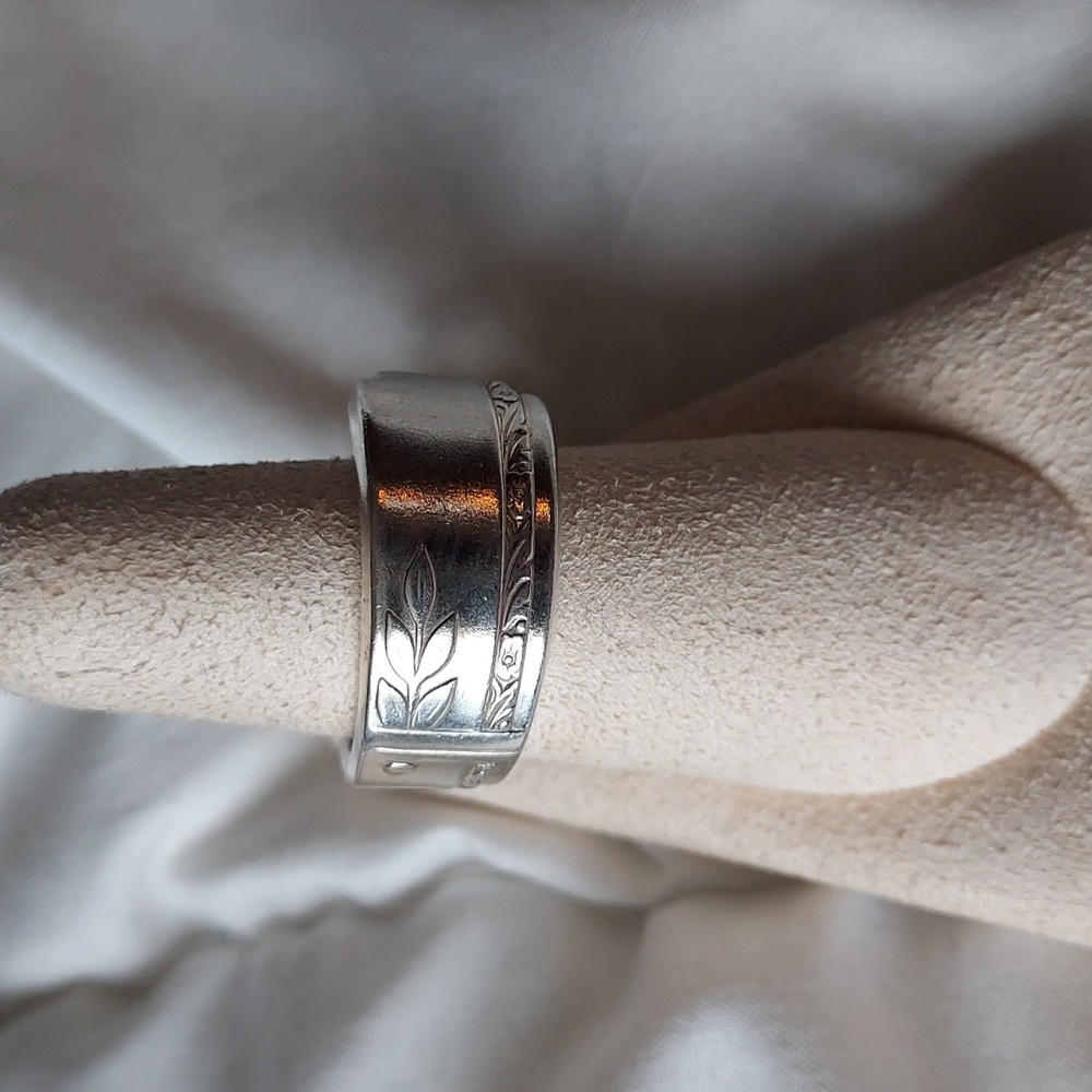Handmade Silverware Ring - Picture 2 of 4